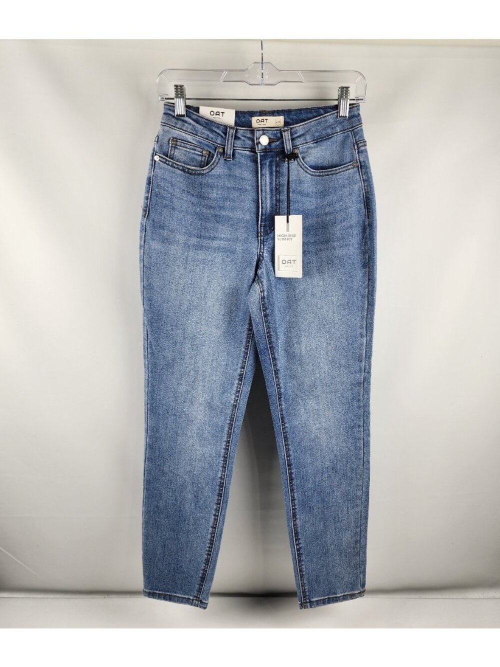Oat New York Jeans Womens 2/26 Blue High Rise Slim Fit Denim (26x28) NWT